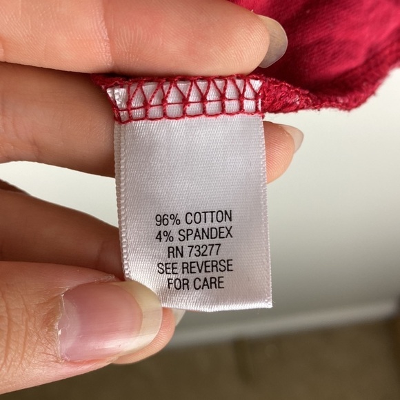 Christmas Ornament Snowflake Sweater Mock Neck Long Sleeve Large L Red White - Picture 4 of 5